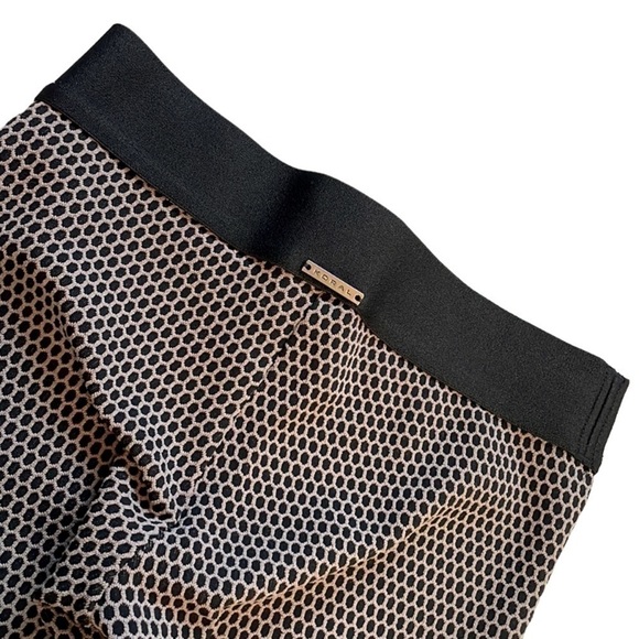 KORAL | WOMENS KORAL TEXTURED PATTERN BLACK BEIGE LEGGINGS, SIZE S - Picture 2 of 5